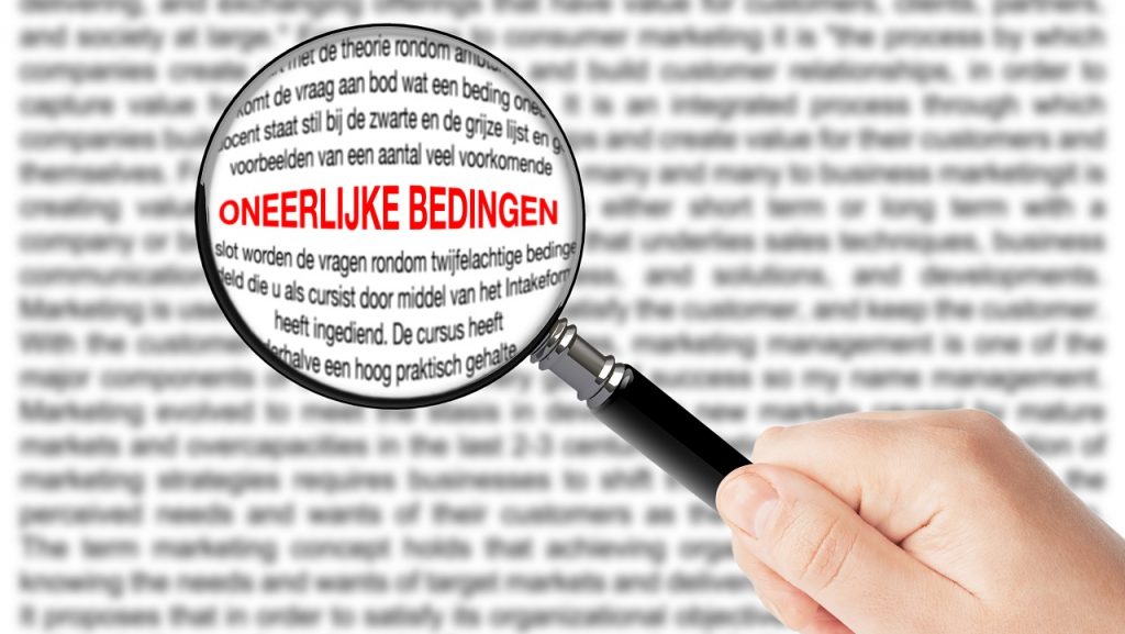 Ambtshalve toetsing van oneerlijke bedingen